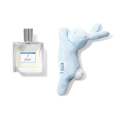 Kit Perfume e Pelúcia de Coelho Jacadi Paris Baby Boy Azul 100ML