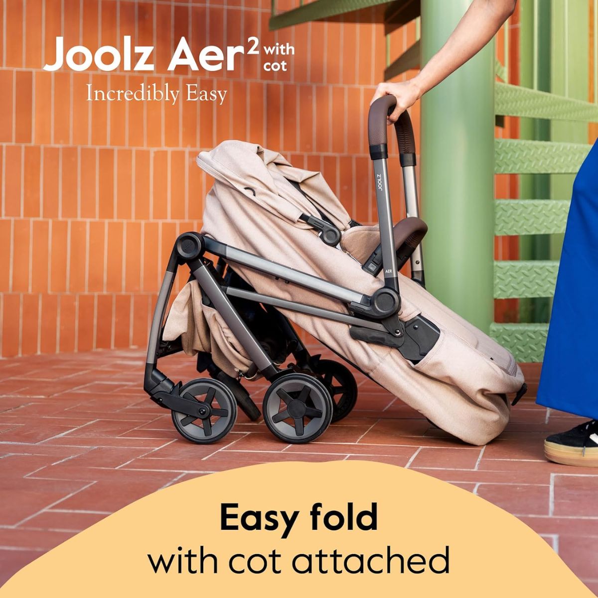 Joolz Aer² Cot - Pebble Grey