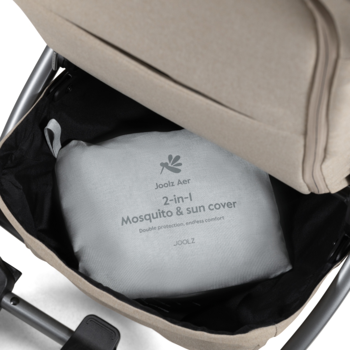 Joolz Aer2 2-in-1 mosquito & sun cover on Luna Baby Store Miami