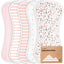 KeaBabies 5-Pack Softe Burp Cloths Sweet Charm on Luna Baby Store Miami