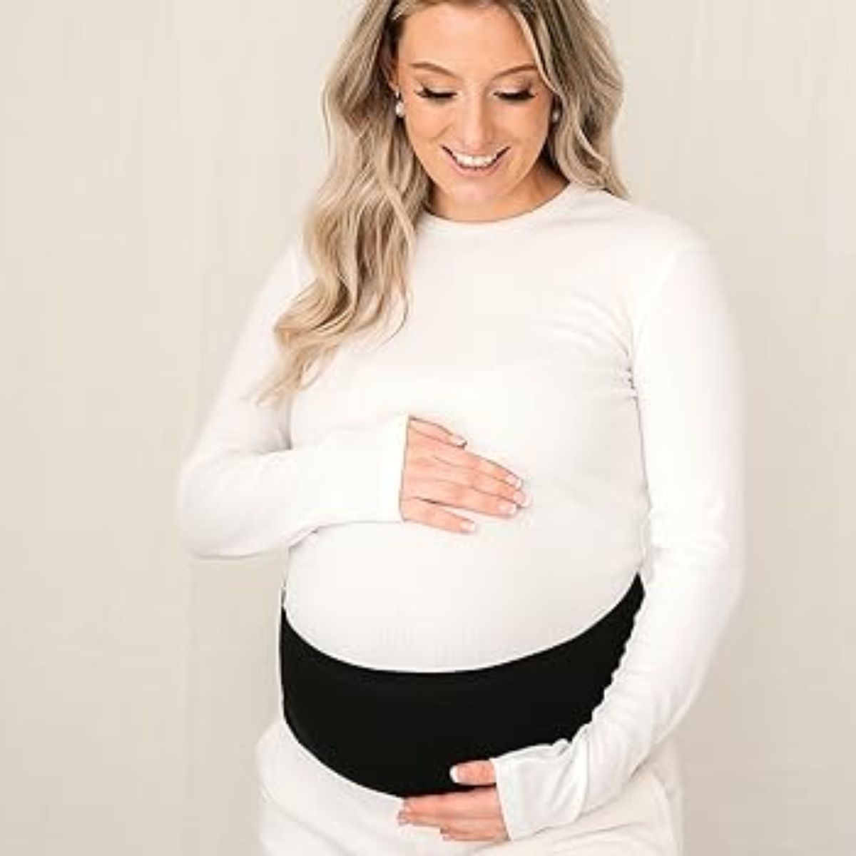 Cinta de Suporte Para Gestantes KeaBabies Ease Classic Ivory