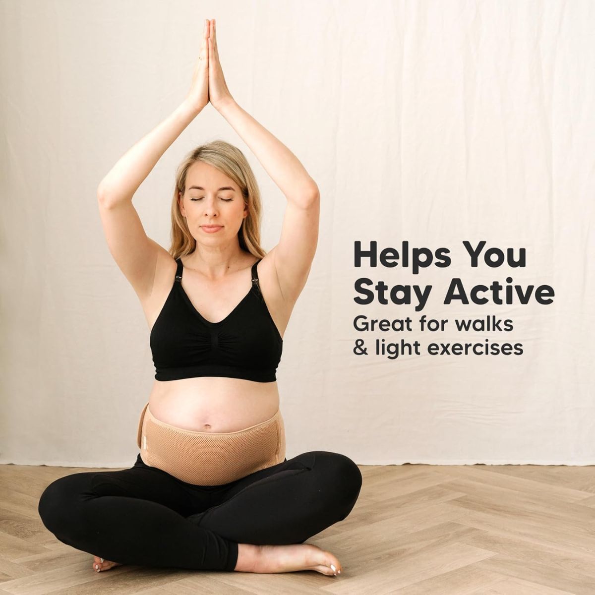 Cinta de Suporte Para Gestantes KeaBabies Ease Classic Ivory