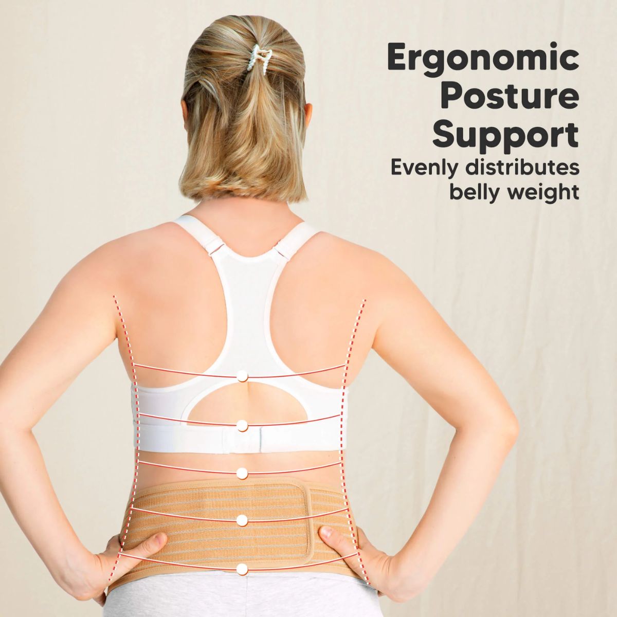 Cinta de Suporte Para Gestantes KeaBabies Ease Midnight Black

