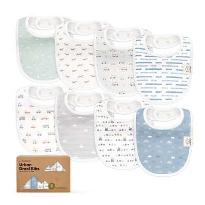 Kit Babador Keababies Urban Drool 08 Unidades 0-24M Vessels

