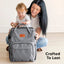 Mochila Maternidade KeaBabies Original Classic Gray on Luna Baby Store Miami