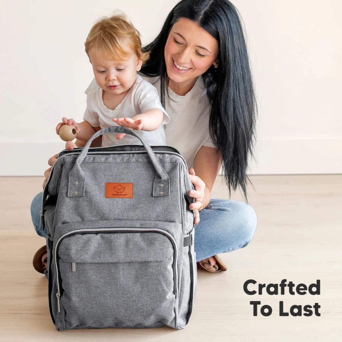 Mochila Maternidade KeaBabies Original Classic Gray