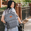 Mochila Maternidade KeaBabies Original Classic Gray on Luna Baby Store Miami