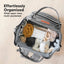 Mochila Maternidade KeaBabies Original Classic Gray on Luna Baby Store Miami