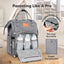 Mochila Maternidade KeaBabies Original Classic Gray on Luna Baby Store Miami