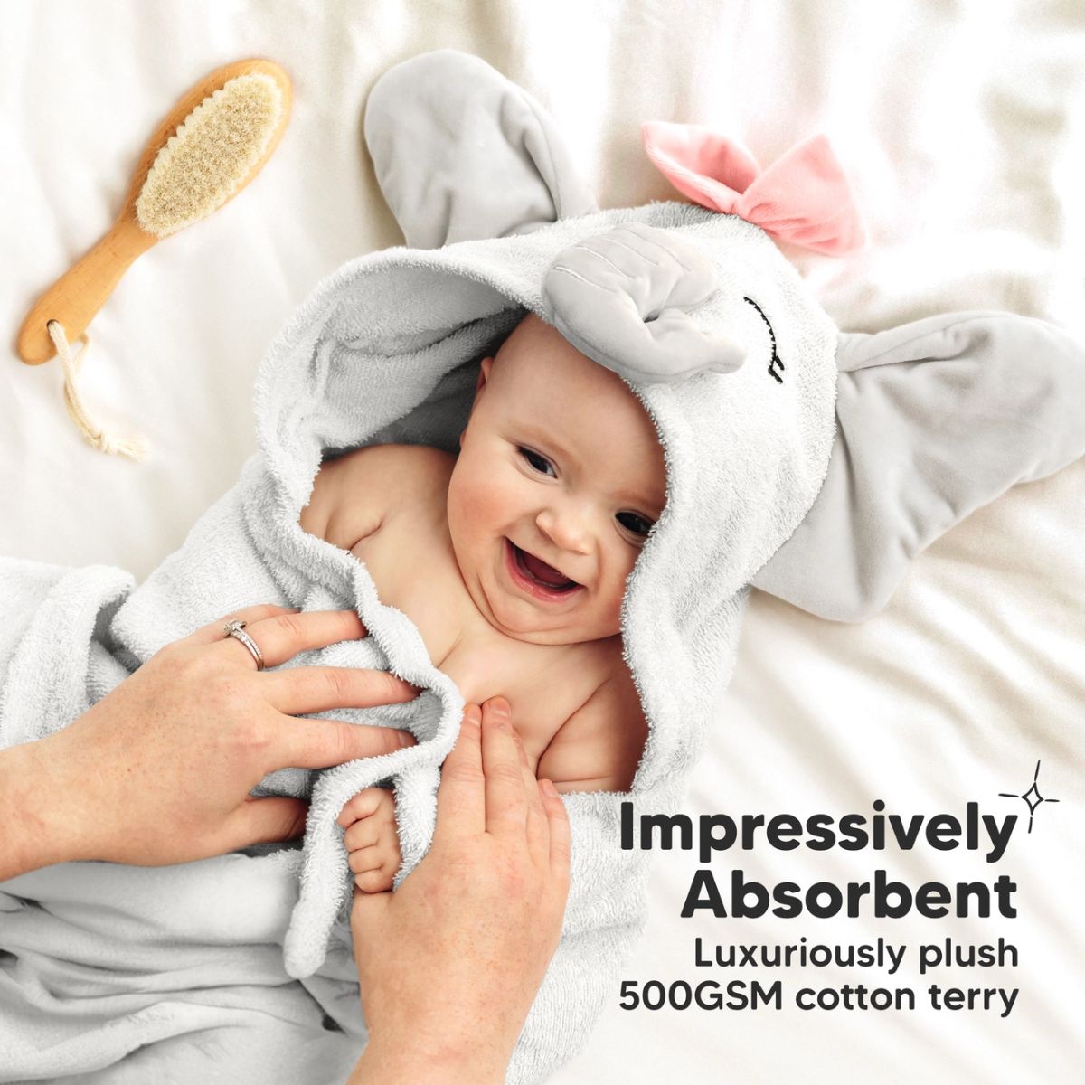 Toalha de Banho Infantil Com Capuz Keababies PlayPals Ella - Regular on Luna Baby Store Miami