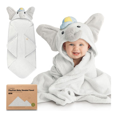 Toalha de Banho Infantil Com Capuz Keababies PlayPals Ethan- Regular