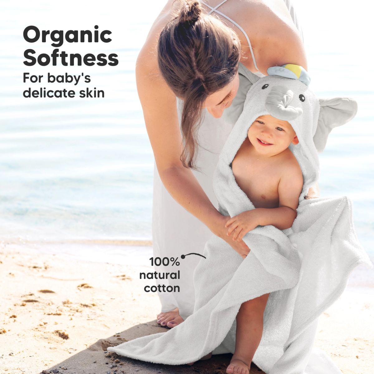 Toalha de Banho Infantil Com Capuz Keababies PlayPals Ethan- Regular on Luna Baby Store Miami