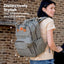 KeaBabies Rove Diaper Backpack - Classic Grey