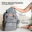 KeaBabies Rove Diaper Backpack - Classic Grey
