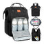 KeaBabies Rove Diaper Backpack -  Trendy Black