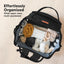 KeaBabies Rove Diaper Backpack -  Trendy Black