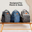 KeaBabies Rove Diaper Backpack -  Trendy Black