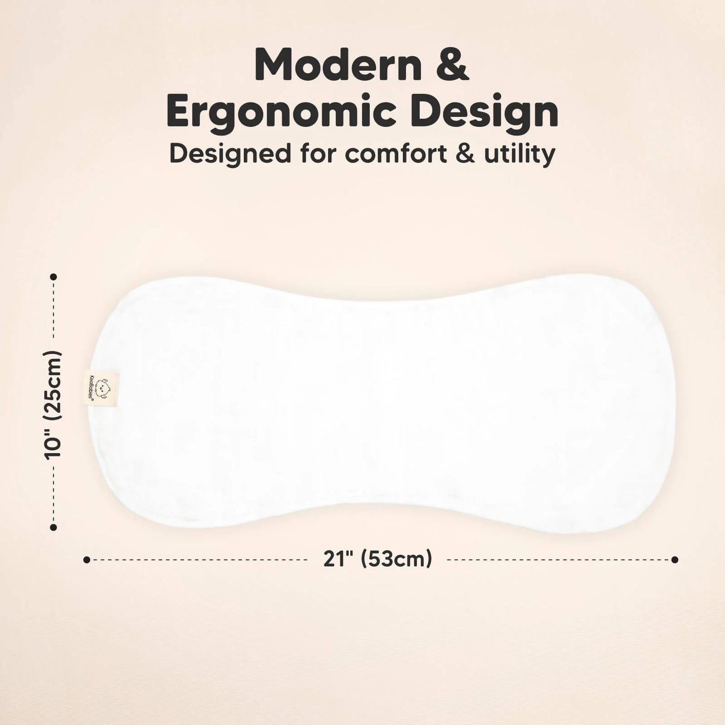 KeaBabies 5-Pack Softe Muslin Burp Cloths Soft White