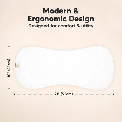 KeaBabies 5-Pack Softe Muslin Burp Cloths Soft White