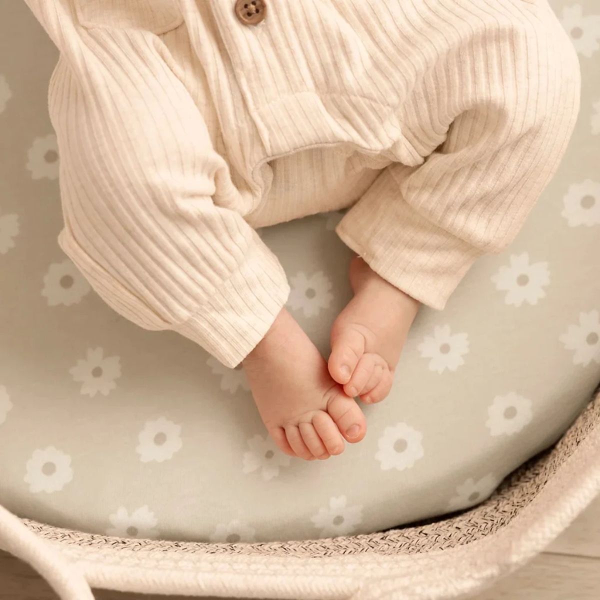 Kit de Lençol Para Moíses Soothe KeaBabies Sage - Universal

