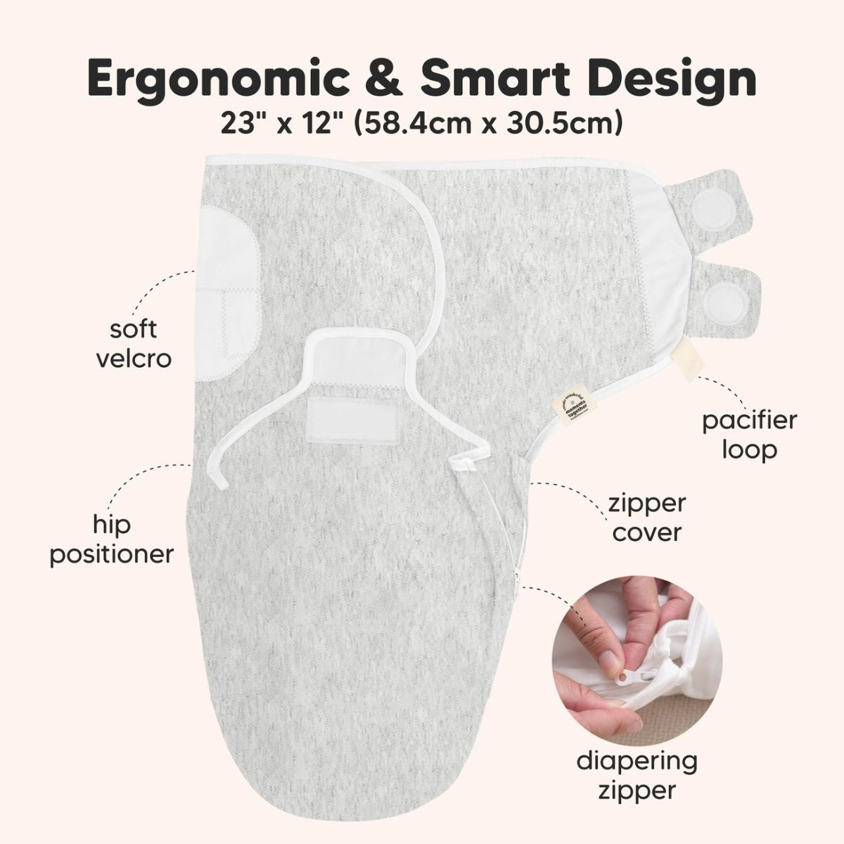 Cueiro Swaddle keaBabies Soothe Zippy 3 Peças Aspire

 on Luna Baby Store Miami