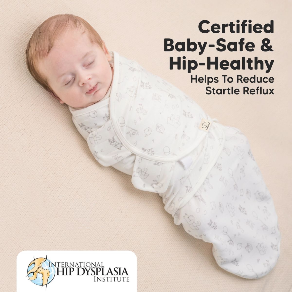 Cueiro Swaddle keaBabies Soothe Zippy 3 Peças Aspire

