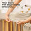 KeaBabies Waterproof Crib Mattress Protector Cover Fitted 2-Pack - Oat/Mavy