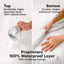 KeaBabies Waterproof Crib Mattress Protector Cover Fitted 2-Pack - Soft White on Luna Baby Store Miami