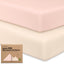 Kit de Lençol Impermeável KeaBabies Para Berço Isla Protect+ Cameo