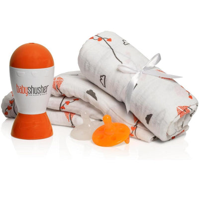 Kit Infantil Ruído Branco, Chupeta e Cobertor Baby Shusher - Baby Shusher Babytunes