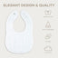 Comfy Cubs Muslin Cotton Baby Bibs White Pack of 8 on Luna Baby Store Miami