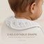 Comfy Cubs Muslin Cotton Baby Bibs White Pack of 8 on Luna Baby Store Miami