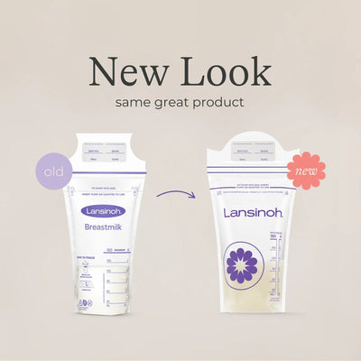 Sacos para armazenamento de leite materno Lansinoh, pacote com 100 unidades