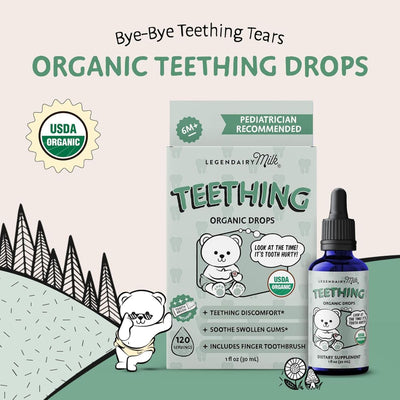 Gel Orgânico Para Alívio da Dentição Infantil Legendairy Milk
