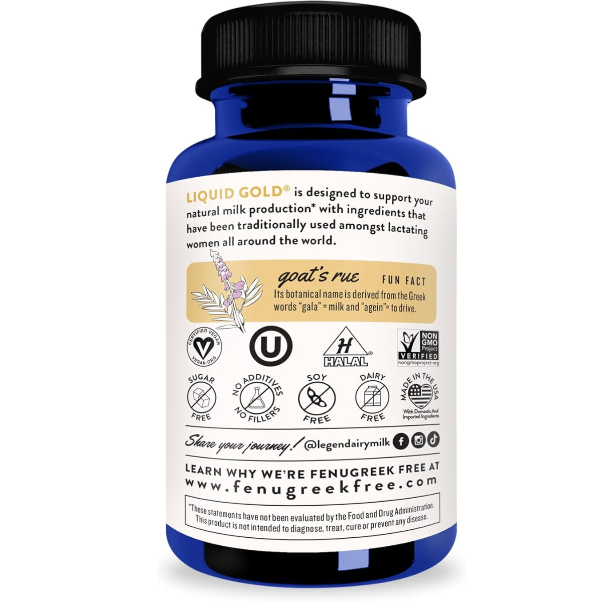 Legendairy Milk Liquid Gold - Suplemento de Amamentação 60 CAPS