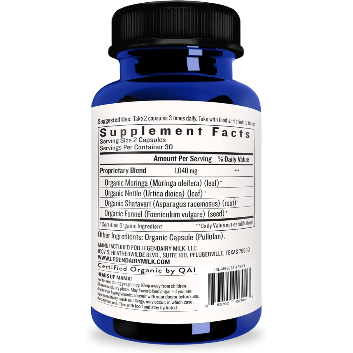 Legendairy Milk Milkapalooza - Suplemento de Amamentação 60 Caps