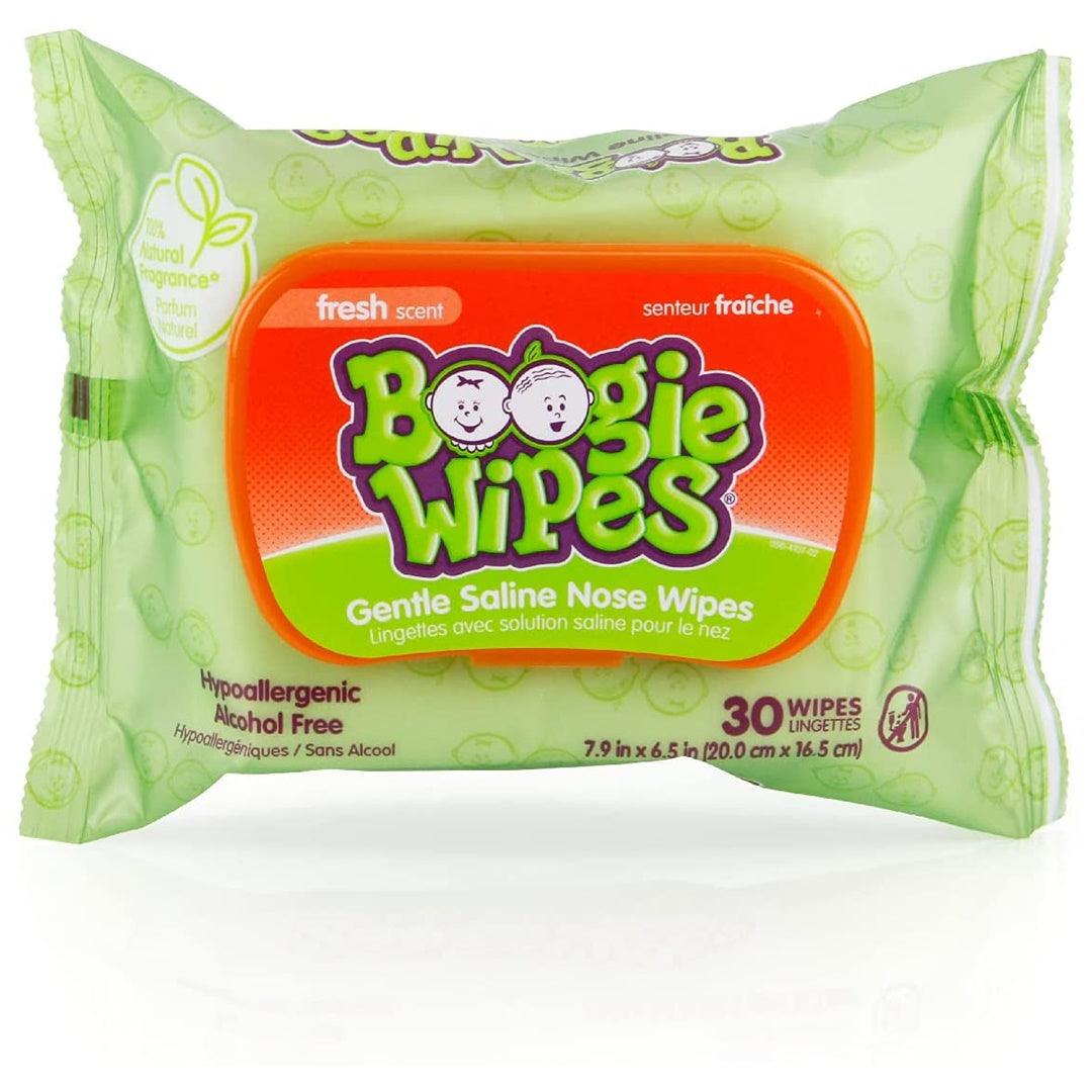 Lenços Umedecidos com Soro Fisiológico para Nariz do Bebê Boogie Wipes Eucalipto 30 Unidades - Boogie Wipes Babytunes