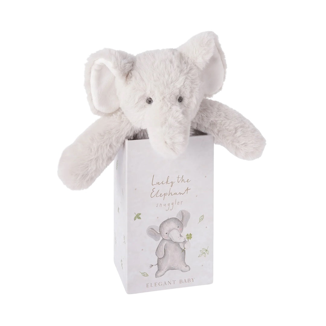 Cobertor de Segurança de Pelúcia Lucky the Elephant Snuggler com Caixa de Presente