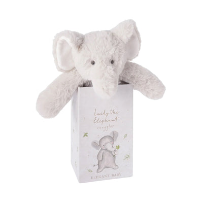Cobertor de Segurança de Pelúcia Lucky the Elephant Snuggler com Caixa de Presente
