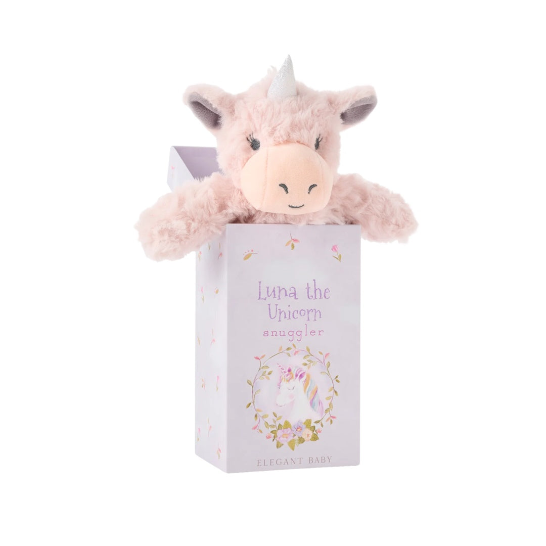 Luna Unicorn Snuggler Cobertor de Segurança Plush com Caixa de Presente