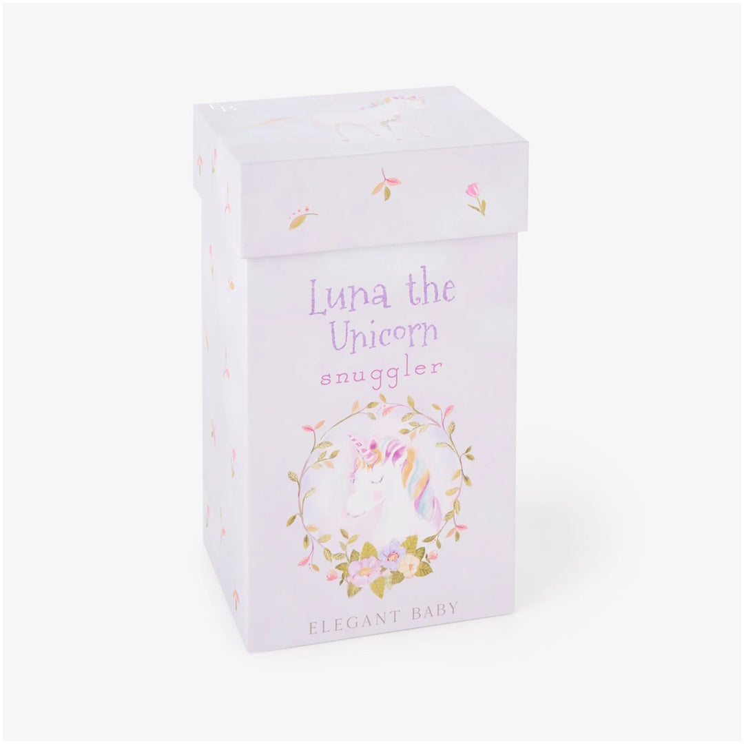 Luna Unicorn Snuggler Cobertor de Segurança Plush com Caixa de Presente