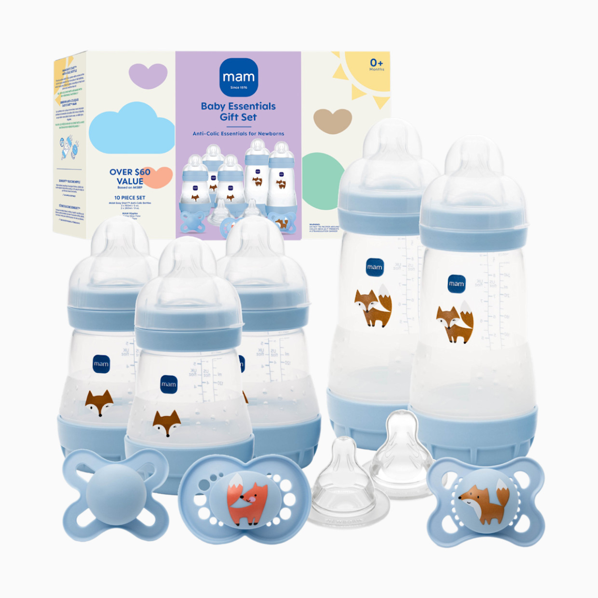 MAM Newborn Essentials Baby Essentials Gift Set - Blue