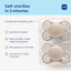 MAM Perfect Baby Premium Pacifier 0-6 , 2 Pk - Fairy Dust/Shell on Luna Baby Store Miami