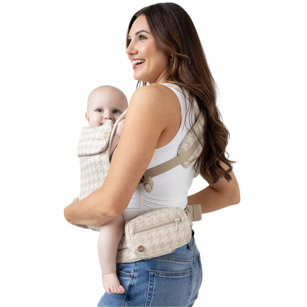 Mabē Monarch Baby Carrier – Houndstooth
