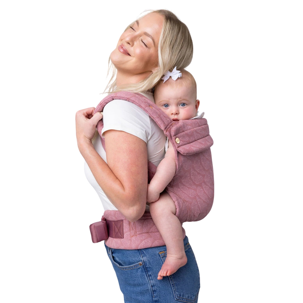 Mabē Monarch Baby Carrier – Mauve Wings on Luna Baby Store Miami
