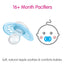 Mam Air Night & Day Pacifiers, 16M, 2 pack - Lamb