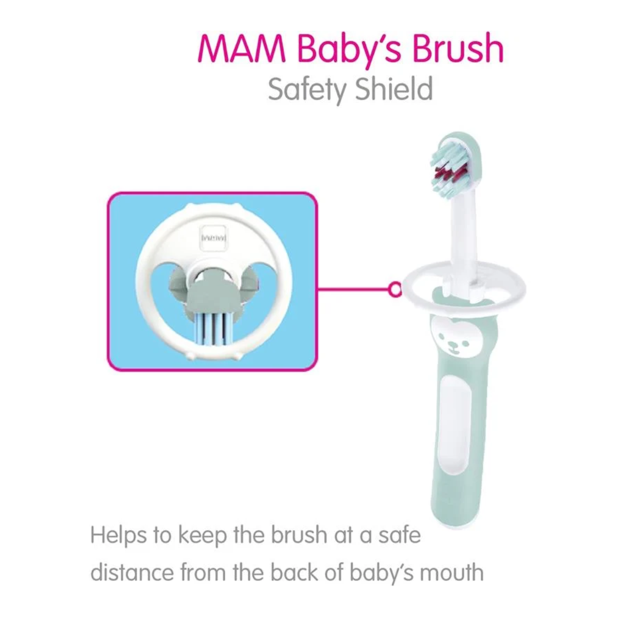 Mam Baby Toothbrushes 6M+,2Pk - Blue