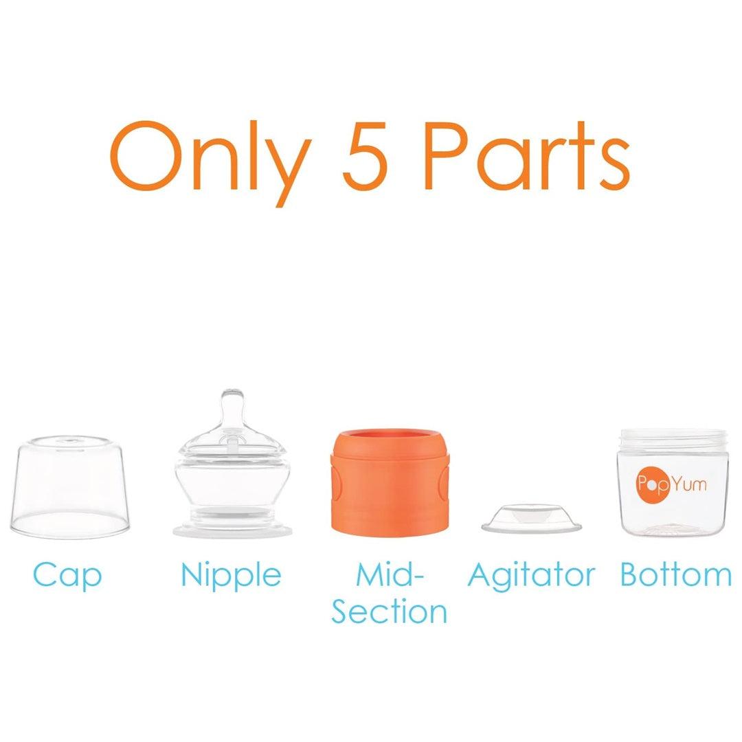 Kit De Mamadeira PopYum Com Mixer 150ML - PopYum Babytunes