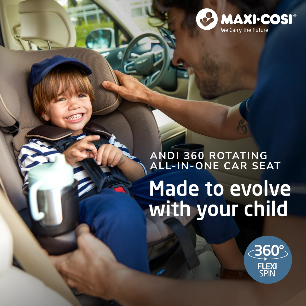 Cadeirinha de carro conversível Maxi-Cosi Andi 360 giratória tudo-em-um - Escargot