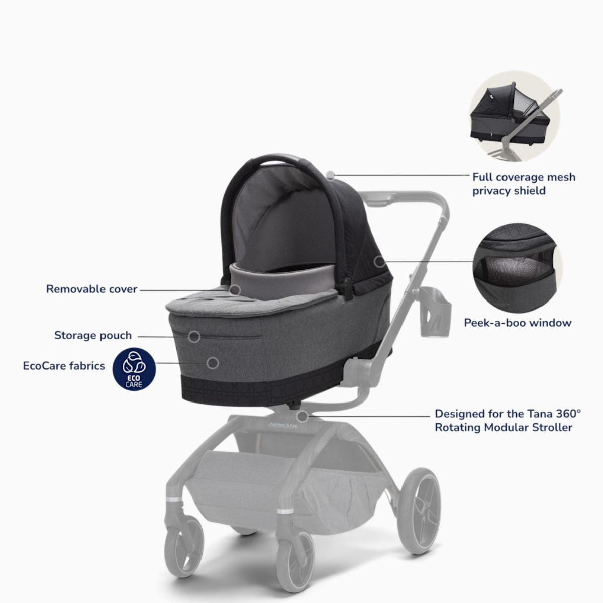 Maxi-Cosi Carriage Accessory - Onyx Heritage on Luna Baby Store Miami